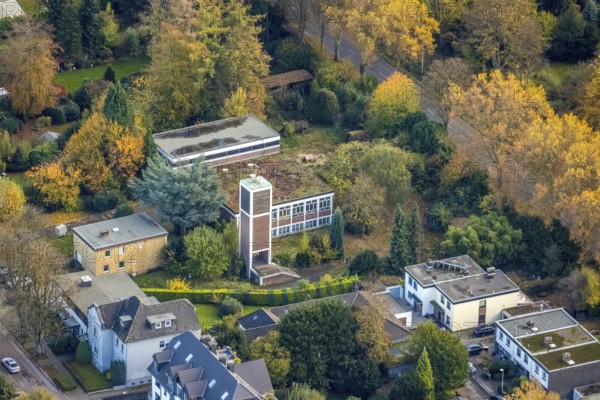 Aerial view, Christuskirche, Parsevalstraße, Holthausen - Südost, Mülheim an der Ruhr, Ruhr area,