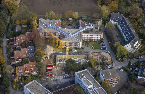 Aerial view, Evangelisches Wohnstift Raadt, construction site Parsevalstraße, Holthausen - Südost,