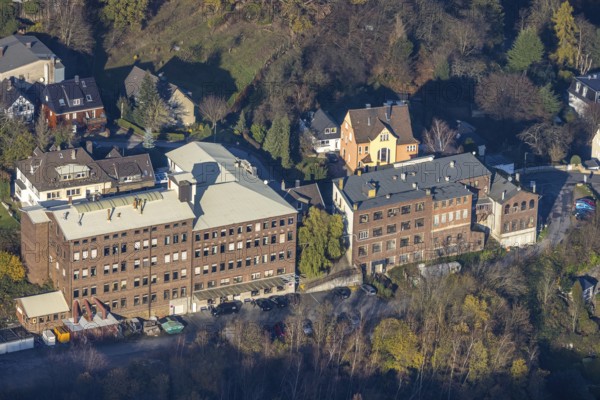 Aerial photograph, BURG F.W.Lüling KG, Heimatverein Wetter, Hegestraße, Volmarstein, Wetter, Ruhr