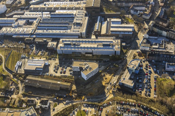 Aerial photo, ZF Industrieantriebe Witten, Pferdebachstraße medical centre, employment agency,