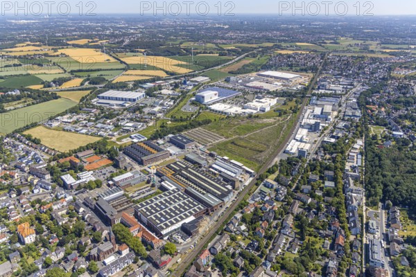 Aerial view, Brauckstraße industrial estate, Stockumer Straße industrial estate, Ruhrpumpen, former