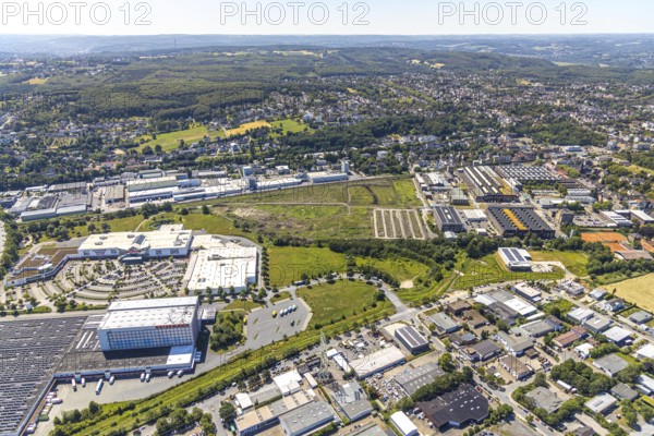 Aerial view, Stockumer Straße industrial estate, Witten Industry and Technology Park, WITG,