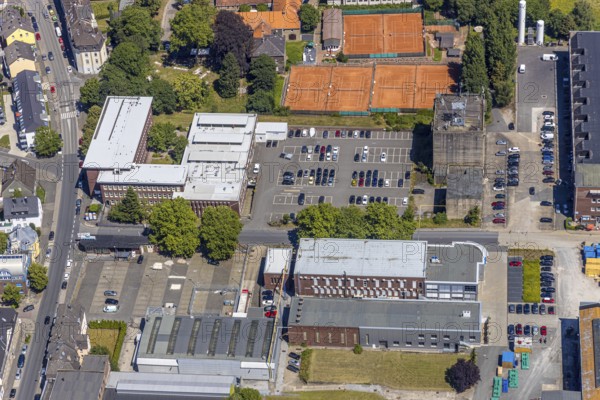 Aerial view, Stockumer Straße industrial estate, Ruhrpumpen, SMS Meer Group, Wittener Industrie und