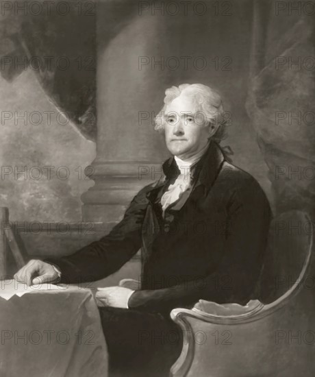 Portrait of Thomas Jefferson, 1743 - 1826, third president of the United States and principal