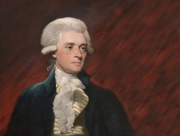 Portrait of Thomas Jefferson, 1743 - 1826, third president of the United States and principal