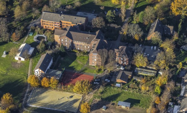 Aerial photo, Haus Elim, children's home and youth centre, Neukirchen, Neukirchen-Vluyn, Ruhr area,