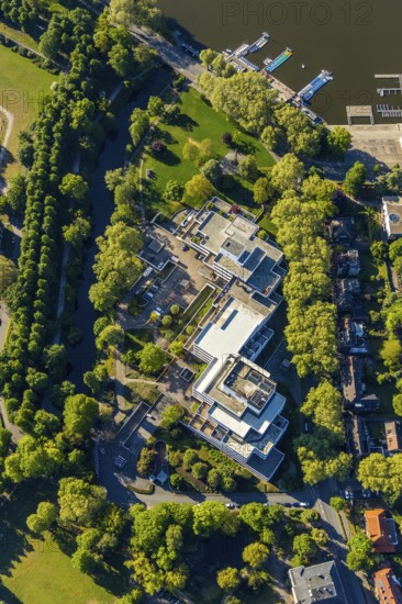 Aerial view, LBS Westdeutsche Landesbausparkasse, Münster, Münsterland, North Rhine-Westphalia,