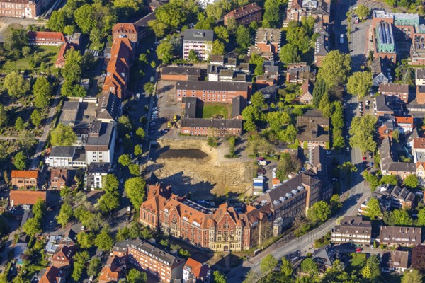 Aerial view, Westfälische Wilhelms-Universität Münster, Examination Office of the Faculty of