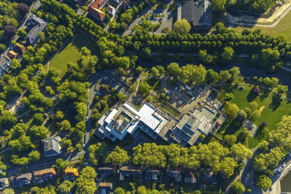 Aerial view, LBS Westdeutsche Landesbausparkasse, Münster, Münsterland, North Rhine-Westphalia,