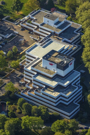 Aerial view, LBS Westdeutsche Landesbausparkasse, Münster, Münsterland, North Rhine-Westphalia,