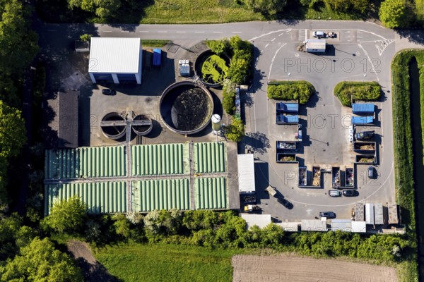 Aerial view, Central Landfill II, Reiling MS-Recycling, Abfallwirtschaftsbetriebe Münster,