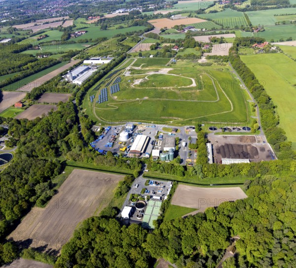 Aerial view, Central Landfill II, Reiling MS-Recycling, Abfallwirtschaftsbetriebe Münster,