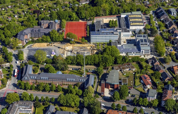 Aerial photo, Pascal-Gymnasium, Evangelische Perthes-Stiftung e. V., Münster, Münsterland, North