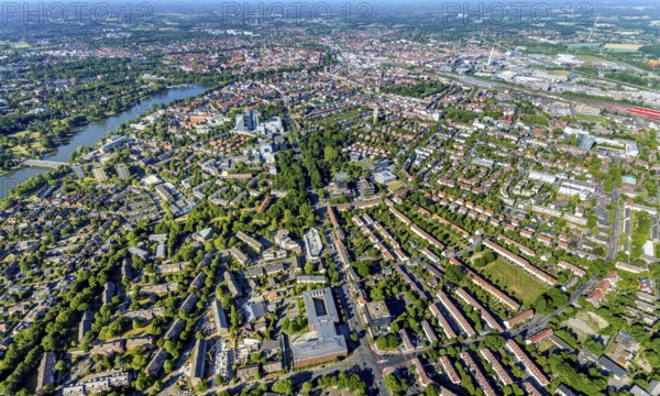 Aerial photo, Sparkasse Münsterland Ost, IHK Nord Westfalen, LVM Versicherung Zentrale,