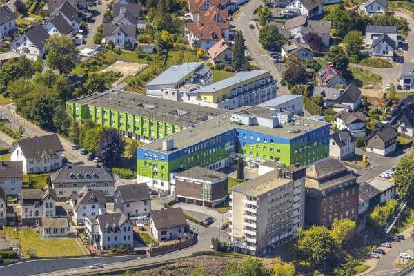 Aerial view, St. Josefs-Hospital Lennestadt, Altenhundem, Lennestadt, Sauerland, North