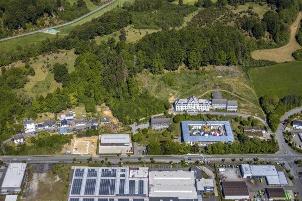Aerial view, Caritas retirement home and nursing home St. Franziskus-Haus, ABEX SCHEDLER
