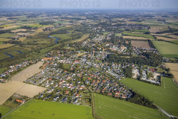 Aerial view, LWL Centre for Forensic Psychiatry Lippstadt, Eickelborn, Lippstadt, district of