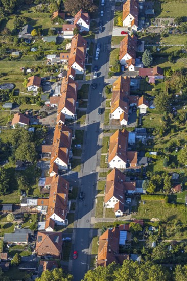 Aerial view, Ebertstraße housing estate, Lippstadt, Soest district, North Rhine-Westphalia,