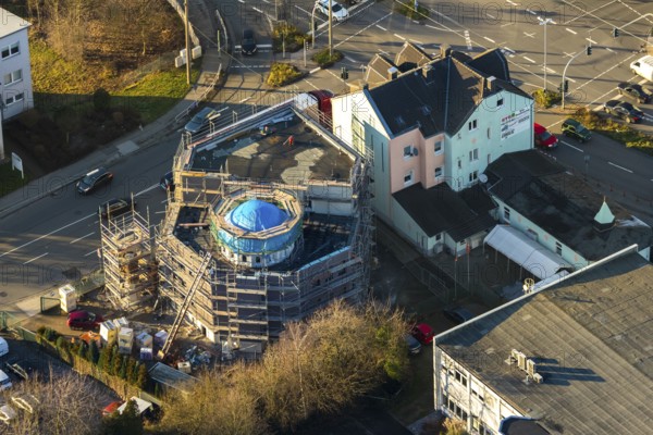 Aerial view, Mosque Deutsch-Türkischer-Verein, Hattinger Straße, Eisenwerkstraße, Schwelm, Ruhr