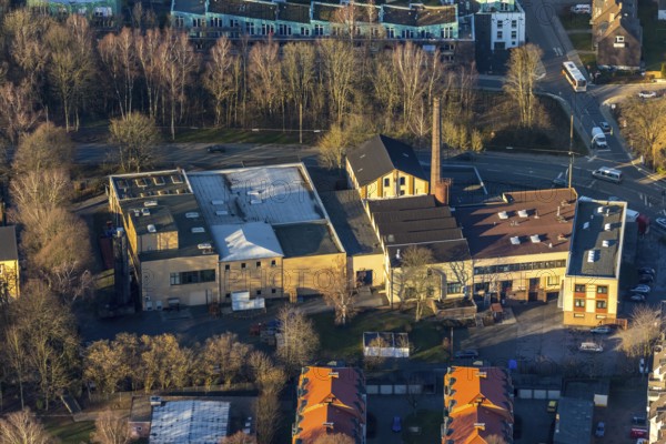 Aerial view, Pass Gummiwerke GmbH Werk 1, Hattinger Straße, Schwelm, Ruhr area, North