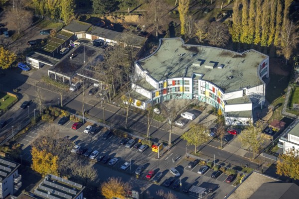 Aerial view, Grafschafter Diakonie Haus für Jung und Alt, Johannes Kindergarten Meerbeck, Blücher
