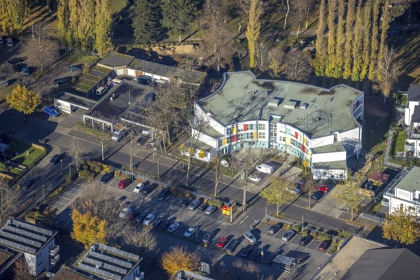 Aerial view, Grafschafter Diakonie Haus für Jung und Alt, Johannes Kindergarten Meerbeck, Blücher
