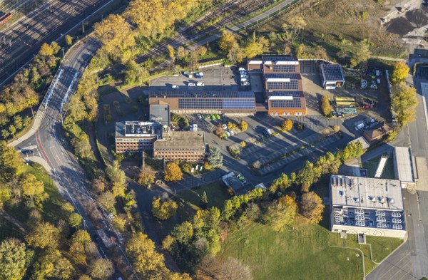 Aerial view, medl gas supply company, Styrum - South, Mülheim an der Ruhr, Ruhr area, North