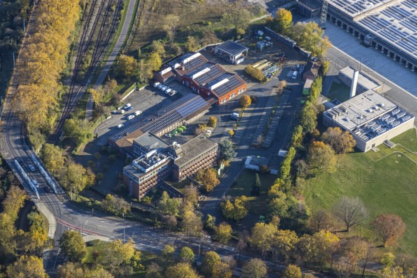 Aerial view, medl gas supply company, Styrum - South, Mülheim an der Ruhr, Ruhr area, North