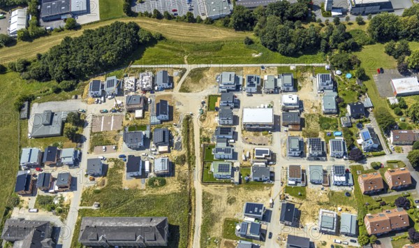 Aerial photograph, Adam Quartier Soest in the Belgian Quarter, Belgian Quarter on the site of the