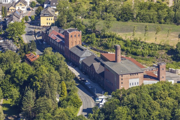 Aerial view, former Alte Haase colliery, Malakowturm, Hattinger Straße, Hattingen, Ruhr area, North
