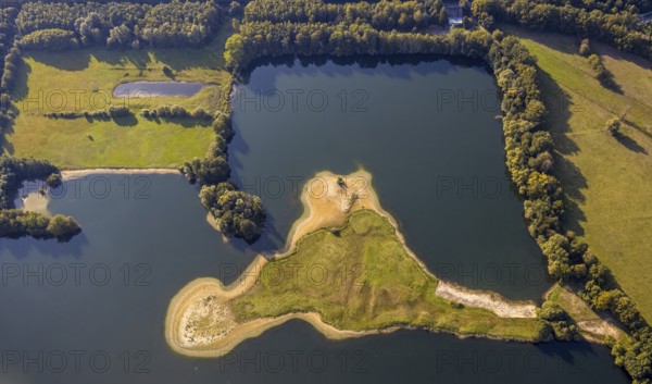 Aerial view, Zachariassee, Lipperode, Lippstadt, Kreis Soest, North Rhine-Westphalia, Germany, DE,