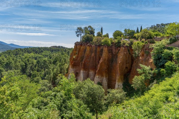 Impression around Roussillon, a commune in the Vaucluse department of the Provence region in