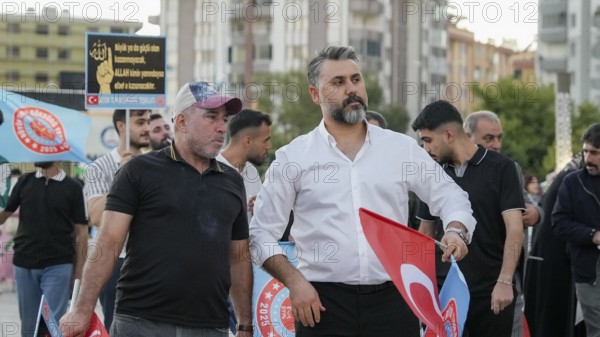 Gaziantep, Türkiye – October 11, 2025: Thousands of Turkish citizens take part in a large