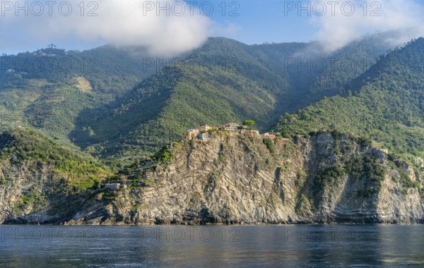 Scenery around Corniglia, a small village at a coastal area named Cinque Terre in Liguria, located