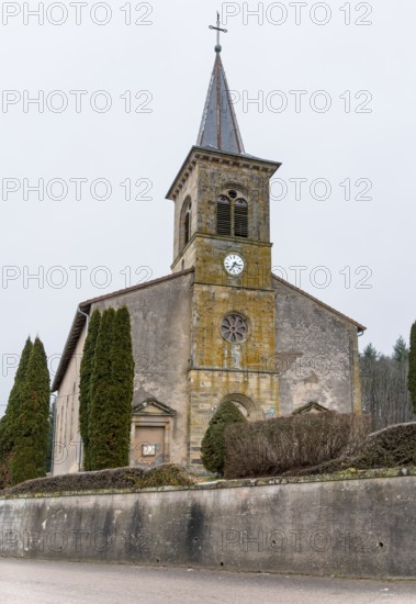 Saint-Georges church in Aydoilles, a commune in the Vosges department in Grand Est in northeastern