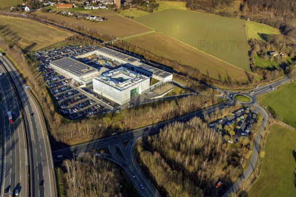 Aerial photo, ENERVIE - Südwestfalen Energie und Wasser AG, ADUG -