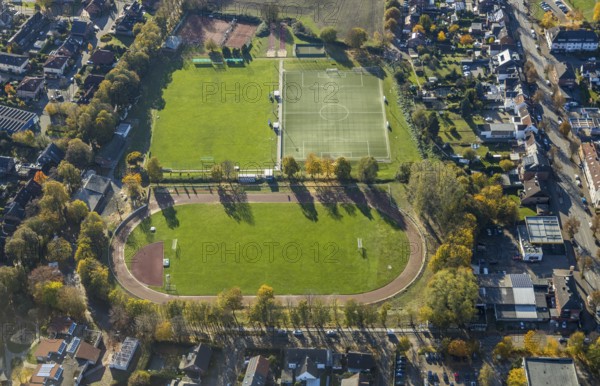 Aerial view, ETuS-Sportplatz an der Conzeallee, Haltern-Stadt, Haltern am See, Ruhr area, North