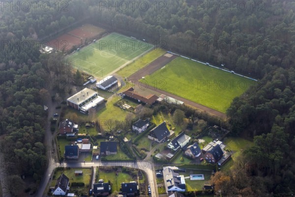 FLAESHEIM 16.12.2020 Ensemble of sports grounds of SuS Concordia Flaesheim 1969 e.V. on the Dr