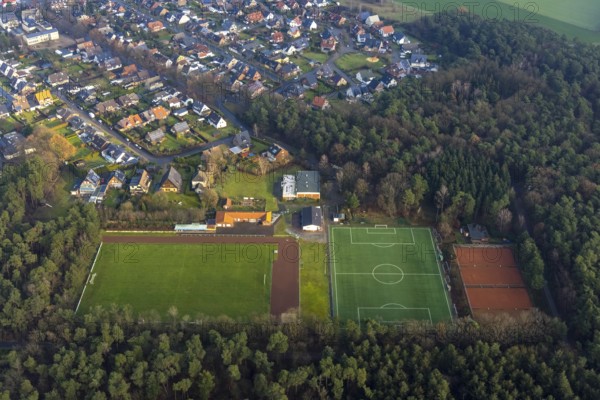 FLAESHEIM 16.12.2020 Ensemble of sports grounds of SuS Concordia Flaesheim 1969 e.V. on the Dr
