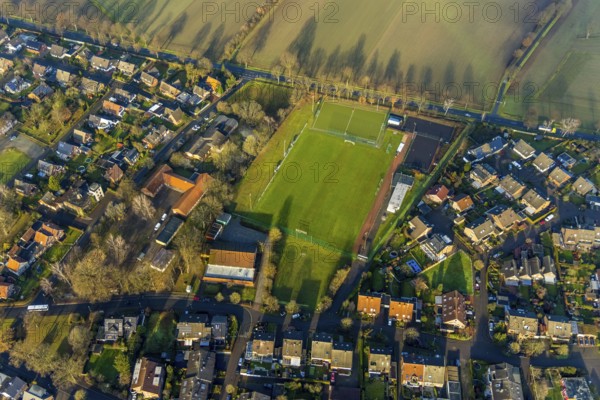 HULLERN 16.12.2020 School building and sports field of the Heideschule Hullern / Flaesheim on