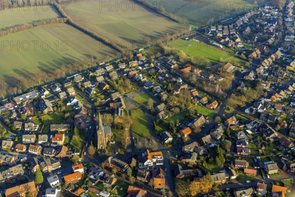 HULLERN 16.12.2020 Outskirts and suburban residential areas in Hullern in the state of North