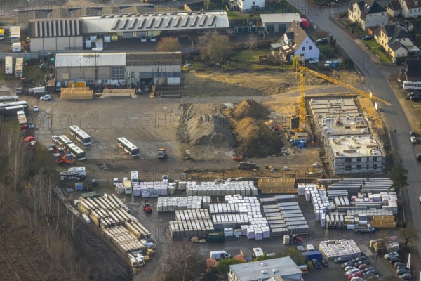 HALTERN AM SEE 16.12.2020 Aerial view of the former Klostermann company site and construction site
