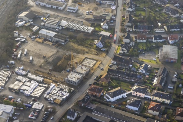 HALTERN AM SEE 16.12.2020 Aerial view of the former Klostermann company site and construction site