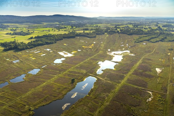 Aerial photo, Großes Torfmoor, Gehlenbeck, Hille, Lübbecke, Ostwestfalen-Lippe, OWL, North