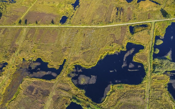 Aerial photo, Großes Torfmoor, Gehlenbeck, Hille, Lübbecke, Ostwestfalen-Lippe, OWL, North