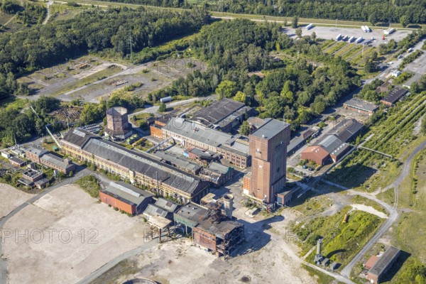 Aerial view, Heinrich-Robert colliery, creative centre, former Verbundbergwerk Ost, coal mining,