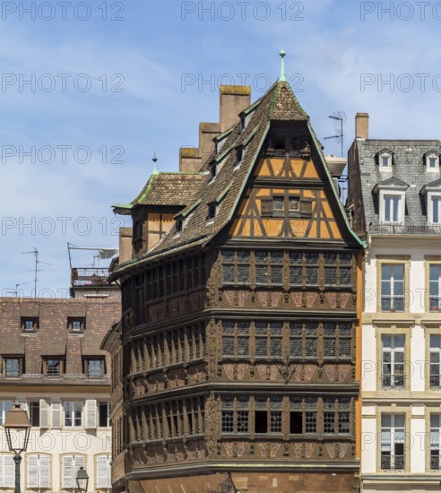 Idyllic impression showing the Kammerzell House in Strasbourg, a city at the Alsace region in
