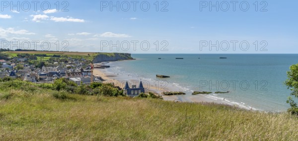 Scenery at Gold beach near Arromanches-les-Bains which was one of the five areas of the Allied