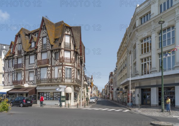 Impression of Trouville-sur-Mer, a city in the Calvados department in the Normandy region in