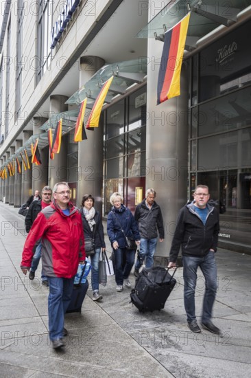 DEU Germany Germany Dresden Celebrating German unity in the 26th year of reunification.tourists on